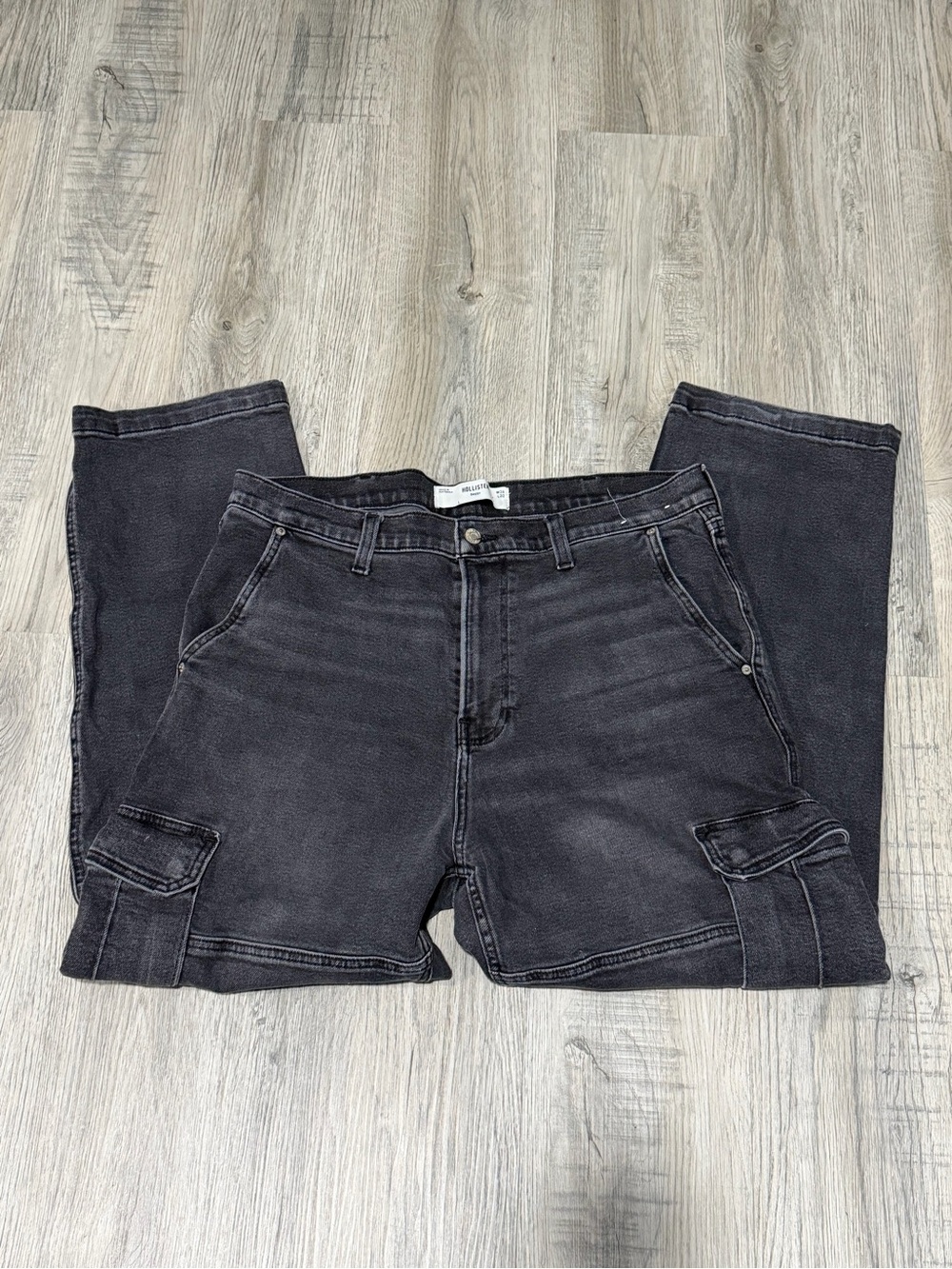 Men's Hollister Black Cargo Jeans